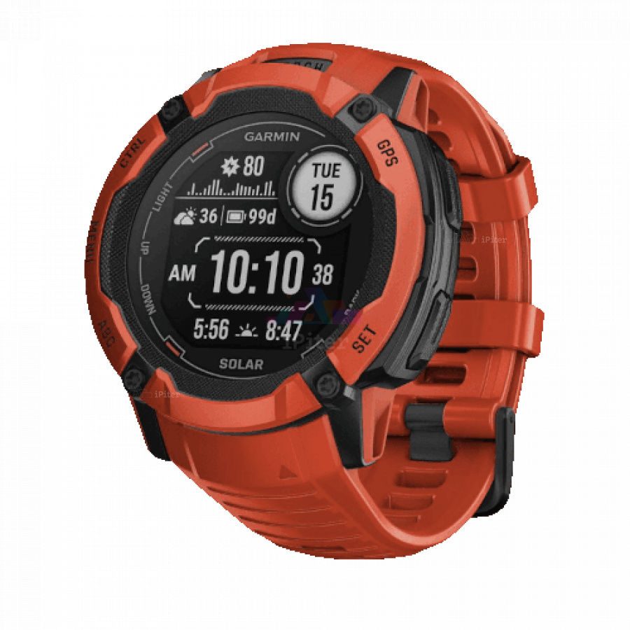 Фото Купить Умные часы Garmin Instinct 2x Solar Red (010-02805-01) по низкой цене в