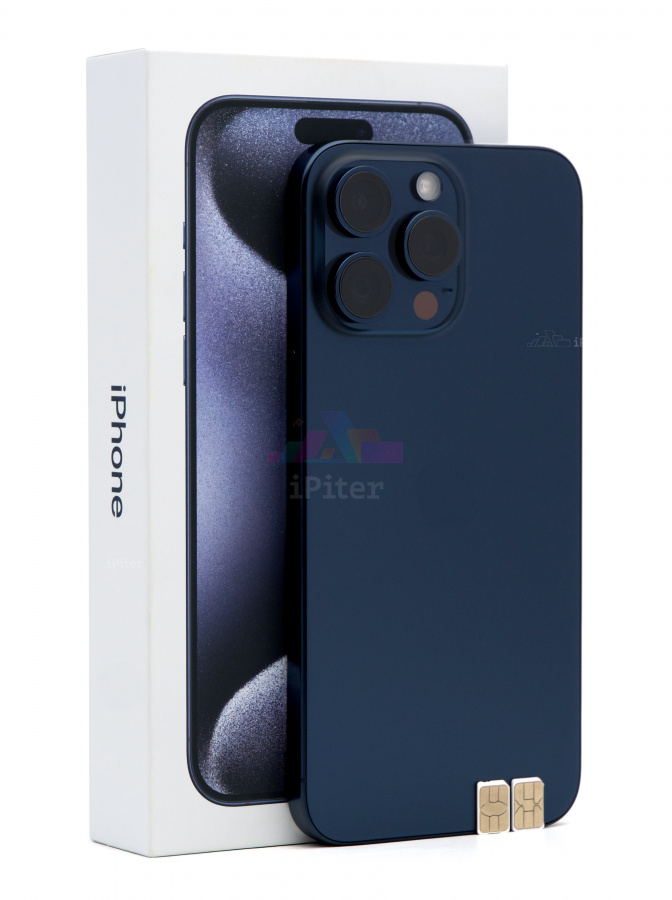 Фото Купить Apple iPhone 15 Pro Max 512Gb <br> Blue Titanium (Синий титан) Nano-Sim + Nano-Sim по низкой цене в
