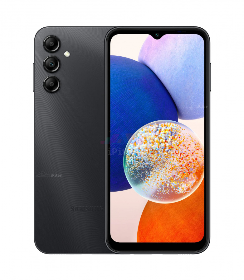 Фото Купить Смартфон Samsung Galaxy A14 4G 4Gb/64Gb (Чёрный) SM-A145 по низкой цене в