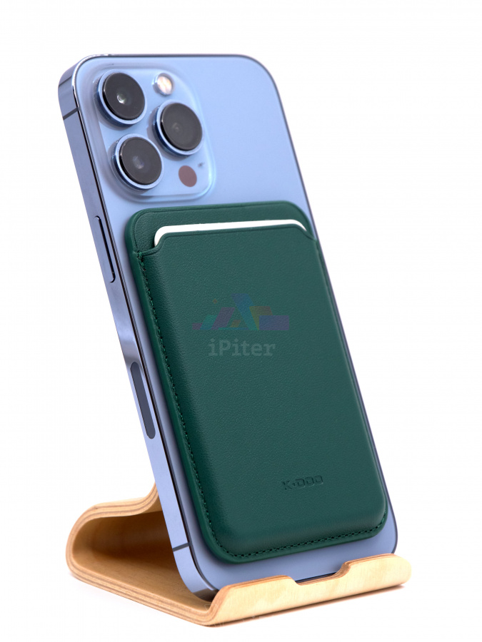 Фото Купить Кардхолдер K-DOO Wallet with MagSafe (Зелёный) по низкой цене в