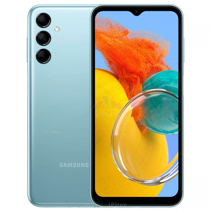 Фото Купить Смартфон Samsung Galaxy M14 5G 4Gb/128Gb (Голубой) SM-M146 по низкой цене в