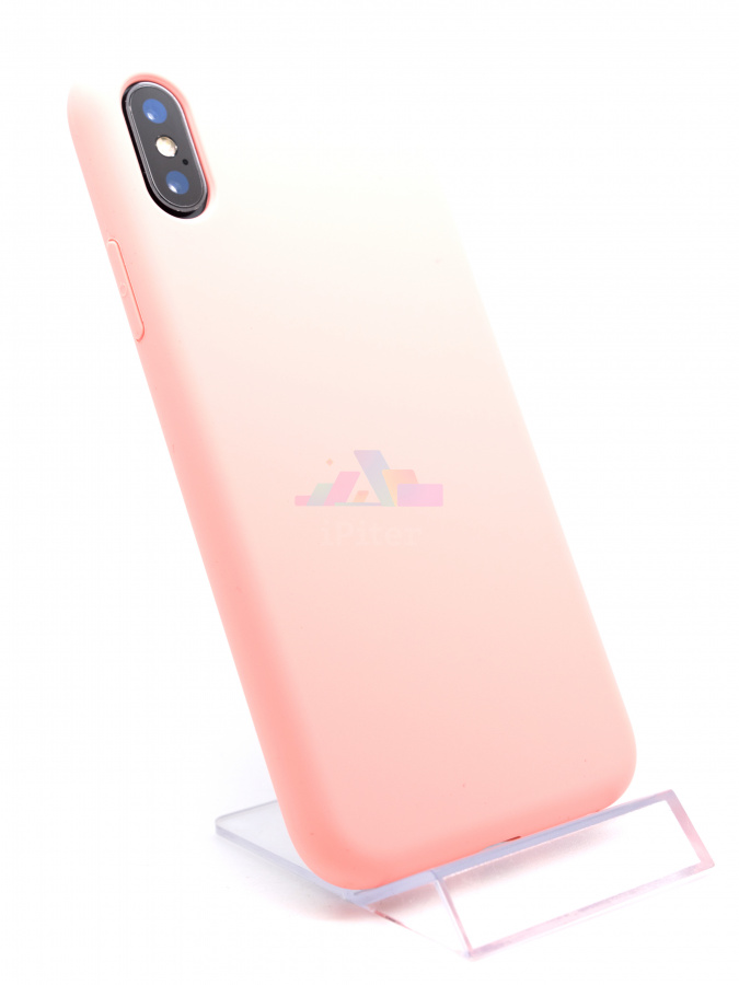 Фото Чехол Devia Nature Silicone для iPhone XS / X, Бледно-розовый