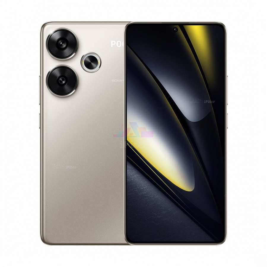 Фото Купить Смартфон Xiaomi Poco F6 12Gb/512Gb (Titanium) Nano-Sim + Nano-Sim по низкой цене в