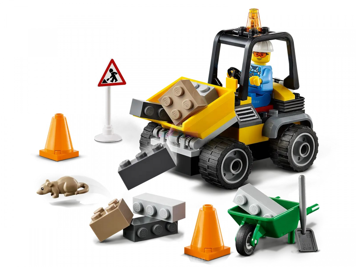 Фото Купить LEGO City 60284 Автомобиль для дорожных работ по низкой цене в