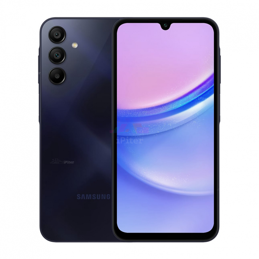 Фото Купить Смартфон Samsung Galaxy A15 6Gb/128Gb (Blue Black) SM-A155 (Nano-Sim + Nano-Sim) по низкой цене в