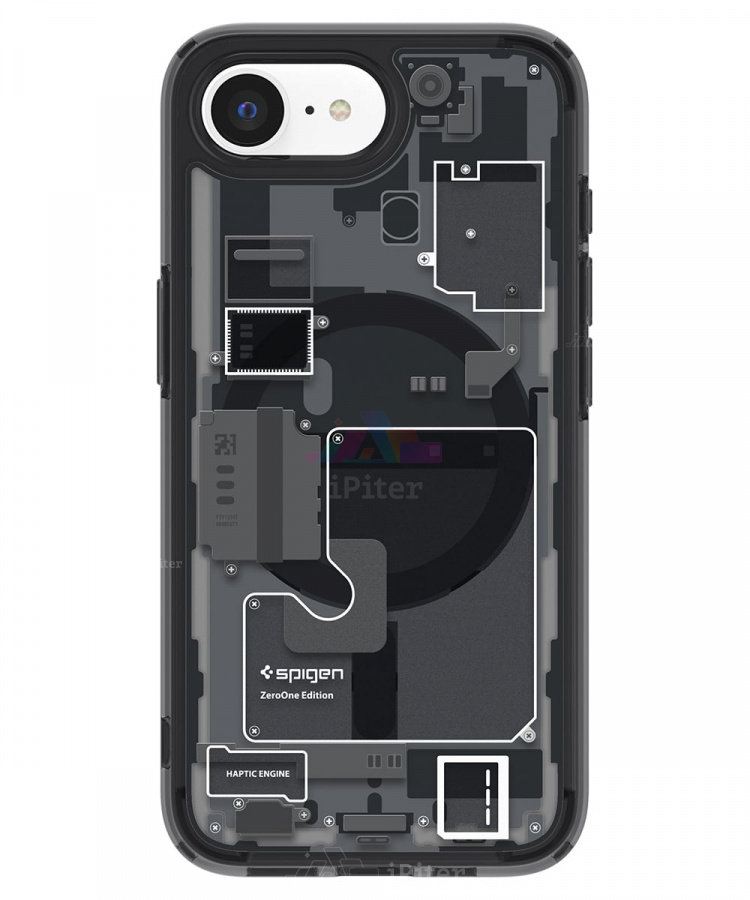 Фото Купить Чехол Spigen Ultra Hybrid with MagSafe для iPhone 16e/17e (Чёрный) по низкой цене в
