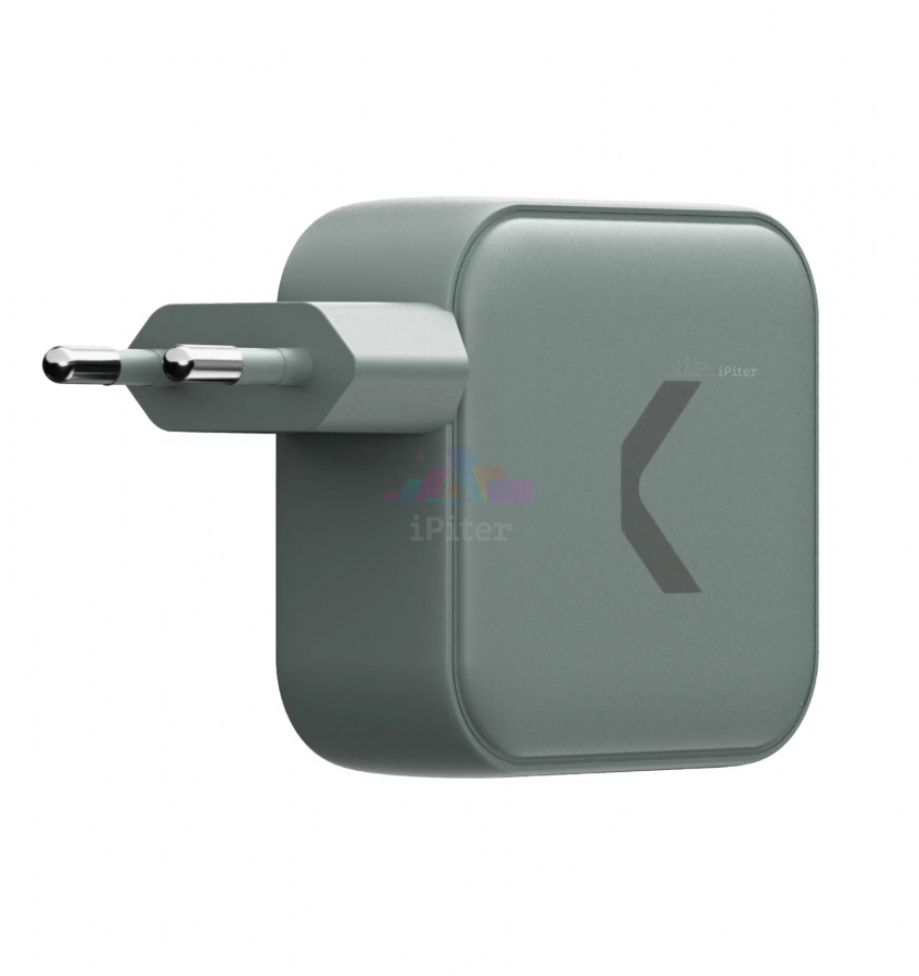 Фото Купить Сетевое зарядное устройство COMMO Core 100W USB-C (Тёмно-зелёный) по низкой цене в