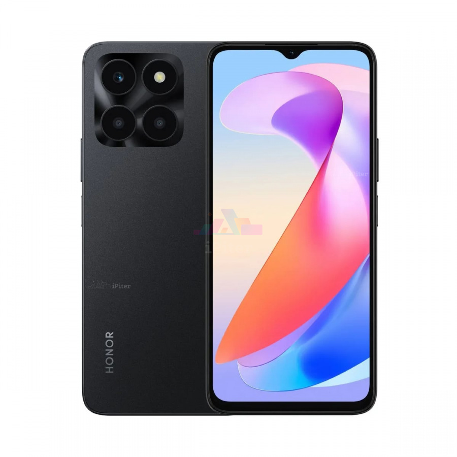 Фото Купить Смартфон Honor X6a 4Gb/128Gb (Чёрный) Nano-Sim + Nano-Sim по низкой цене в