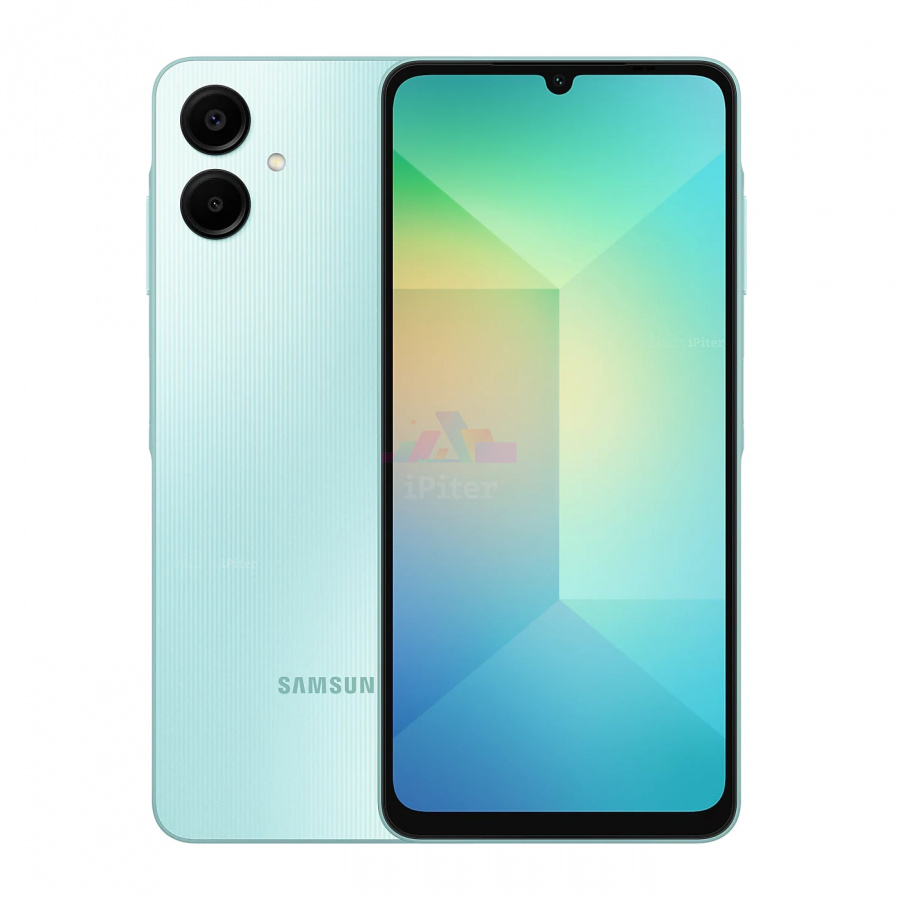 Фото Купить Смартфон Samsung Galaxy A06 4Gb/64Gb (Light Green) (Nano-Sim + Nano-Sim) по низкой цене в