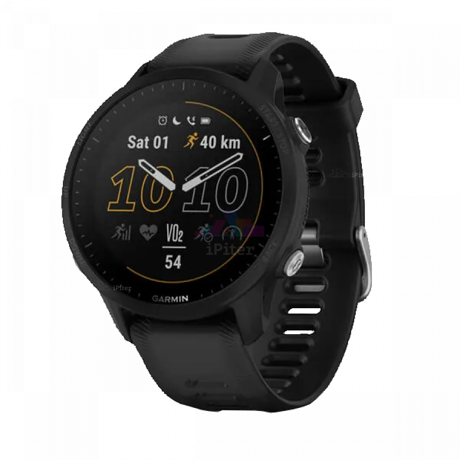 Фото Купить Умные часы Garmin Forerunner 955 с черным ремешком (010-02638-30) по низкой цене в