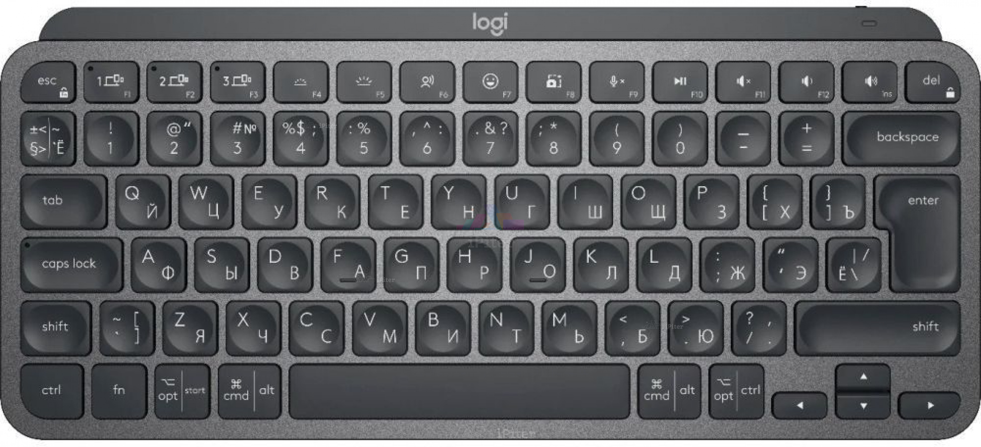 Фото Купить Беспроводная клавиатура Logitech MX Keys Mini (Graphite) по низкой цене в