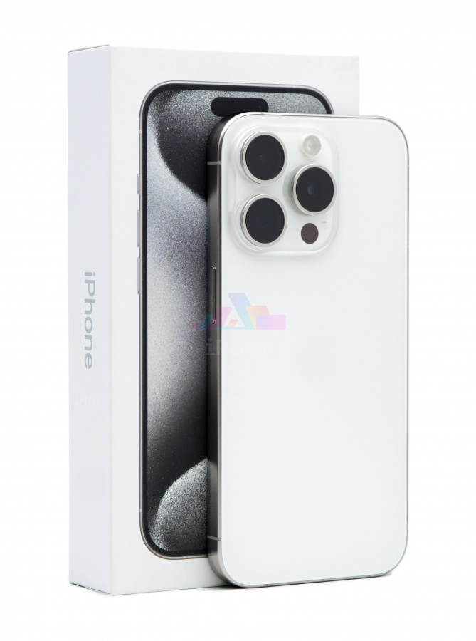 Фото Купить Apple iPhone 15 Pro 128Gb <br> White Titanium (Белый титан) Nano-sim + eSim по низкой цене в