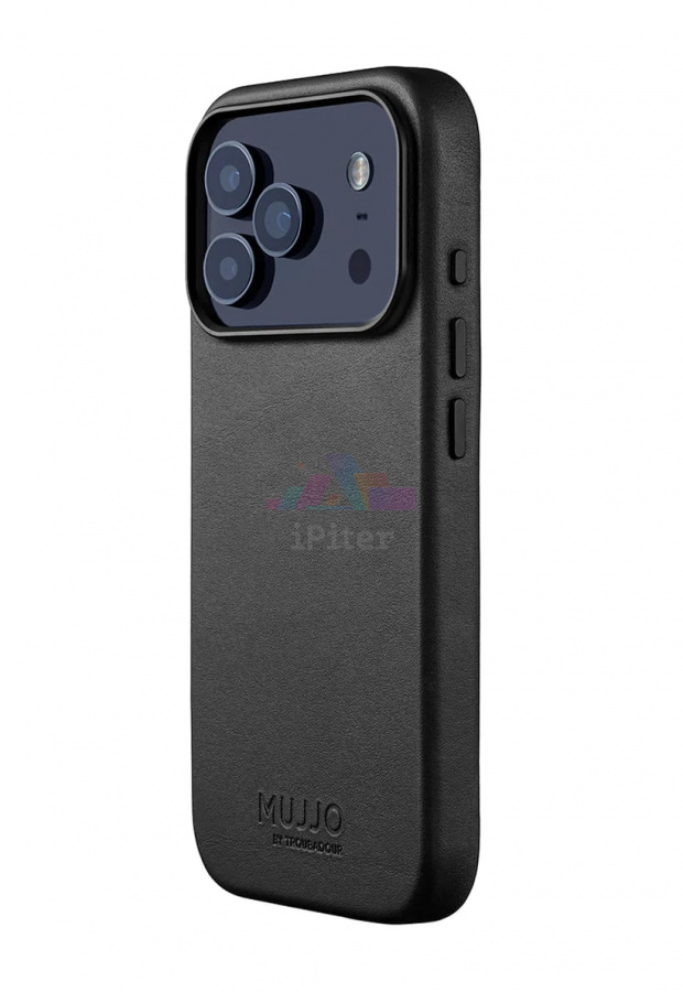 Фото Купить Чехол Mujjo Leather with MagSafe для iPhone 17 Pro (Black) по низкой цене в
