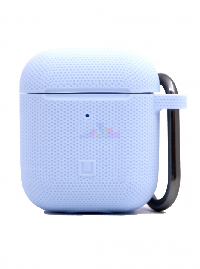 Фото Чехол UAG Dot Silicone с карабином для AirPods 1/2 (Голубой), Голубой