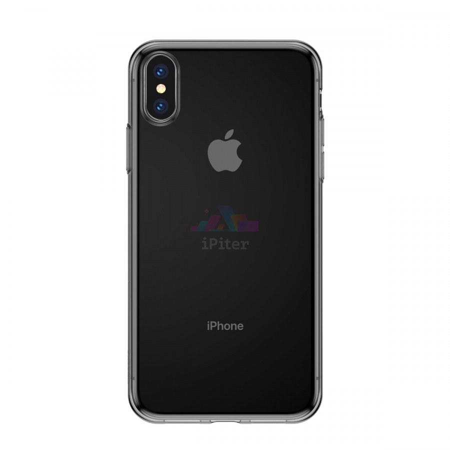 Фото Ультратонкий пластиковый чехол для iPhone X/XS, Серый