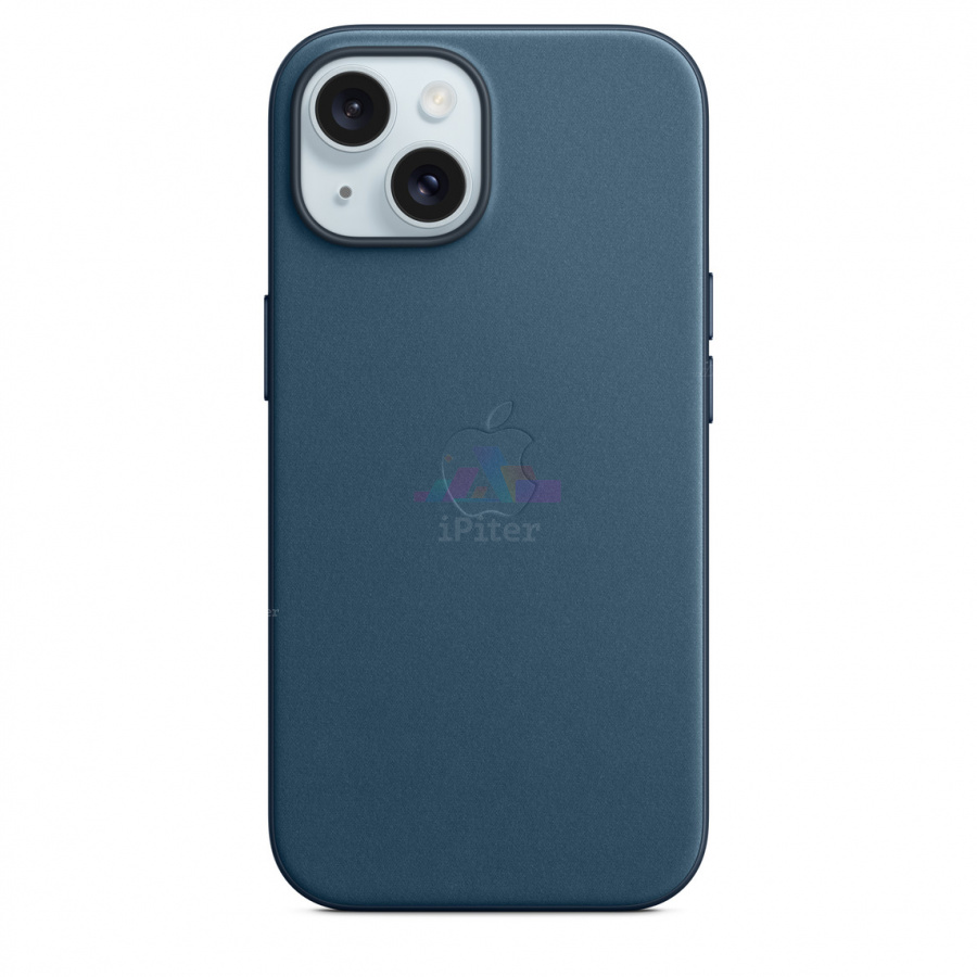 Фото Купить Чехол Apple FineWoven Case with MagSafe для iPhone 15 MT3G3 (Тёмно-синий) по низкой цене в