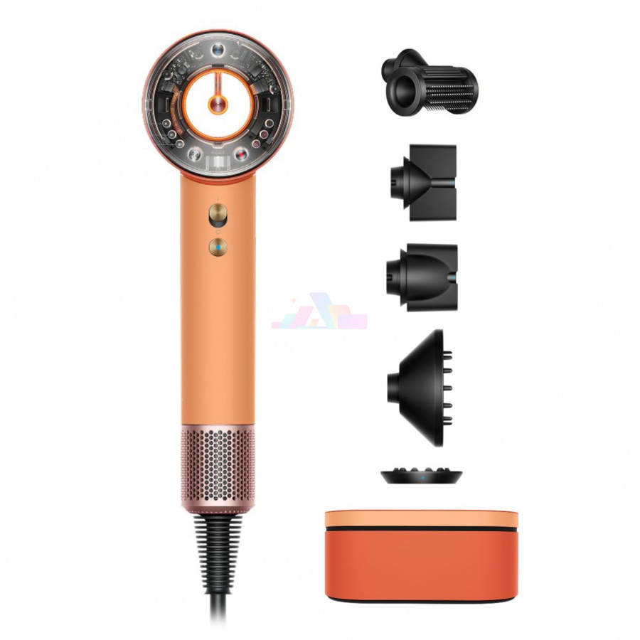Фото Купить Фен Dyson Supersonic Nural HD16 Ceramic Apricot/Topaz (5 насадок) по низкой цене в