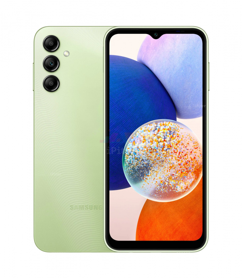 Фото Купить Смартфон Samsung Galaxy A14 4G 4Gb/64Gb (Зелёный) SM-A145 по низкой цене в