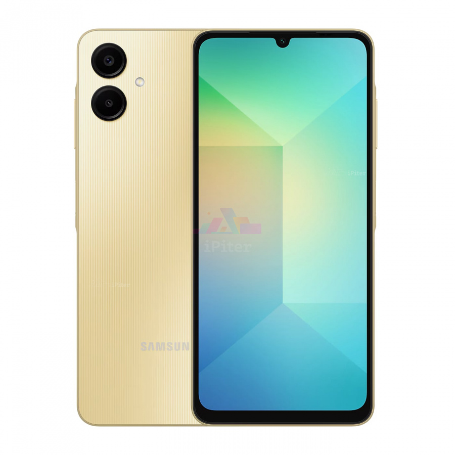Фото Купить Смартфон Samsung Galaxy A06 6Gb/128Gb (Gold) (Nano-Sim + Nano-Sim) по низкой цене в