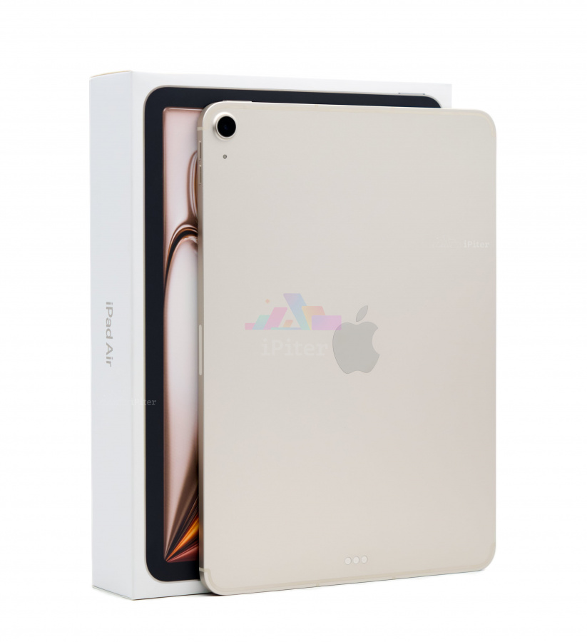 Фото Купить Apple iPad Air 7 (2025) 11 дюймов Wi-Fi + Cellular 256gb Starlight (Сияющая звезда) по низкой цене в