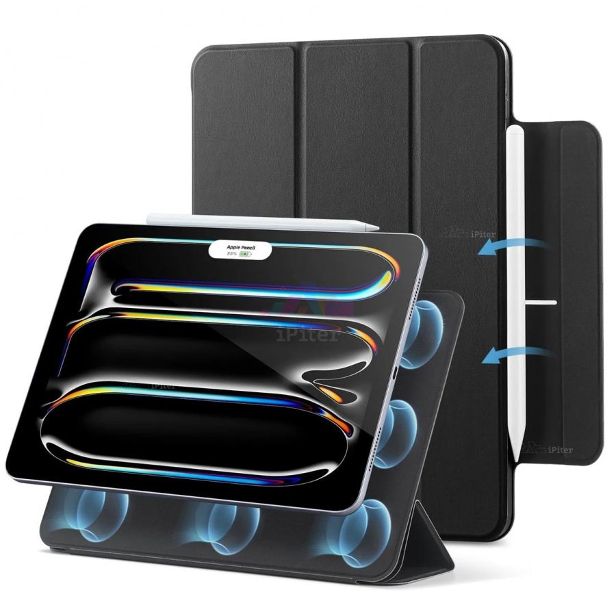 Фото Купить Чехол ESR Rebound Magnetic для iPad Pro (M4/M5) 11'' (Чёрный) по низкой цене в