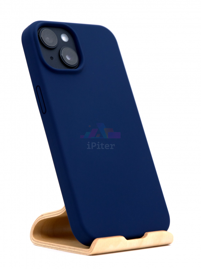 Фото Чехол VLP Silicone case with MagSafe для iPhone 14, Тёмно-синий