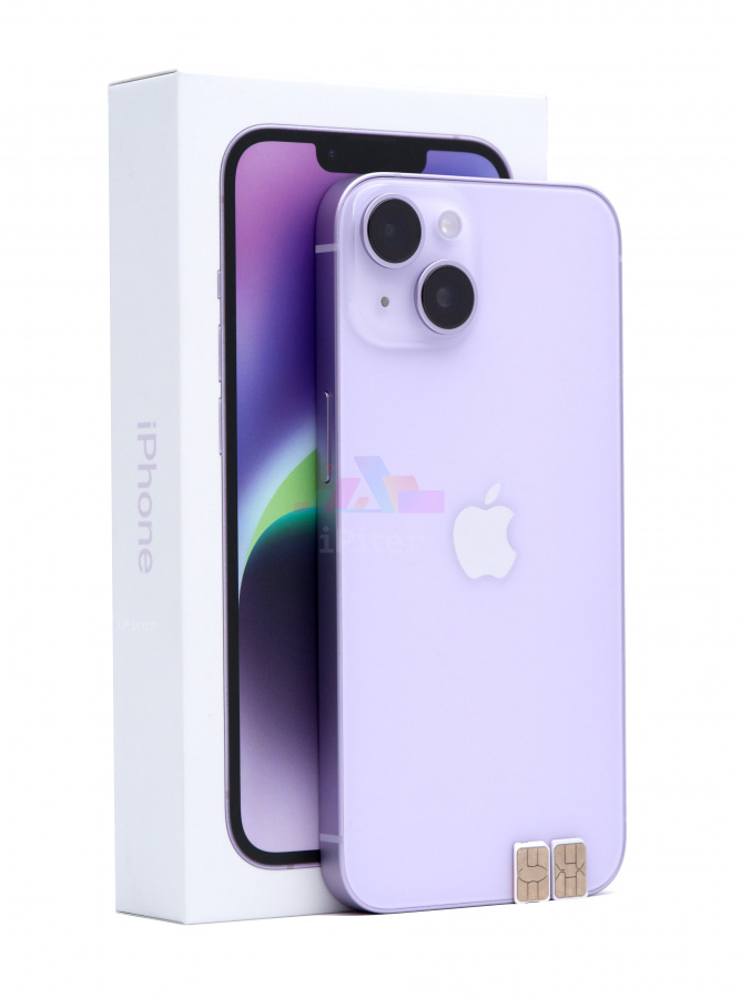Фото Купить Apple iPhone 14 256Gb <br> Purple (Фиолетовый) Nano-Sim + Nano-Sim по низкой цене в
