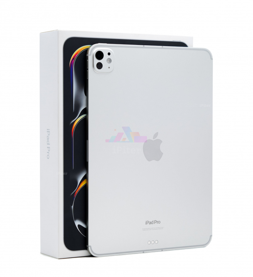 Фото Купить iPad Pro (2024) 11 дюймов Wi-Fi + Cellular 2Tb Silver (Серебристый) Standard glass по низкой цене в