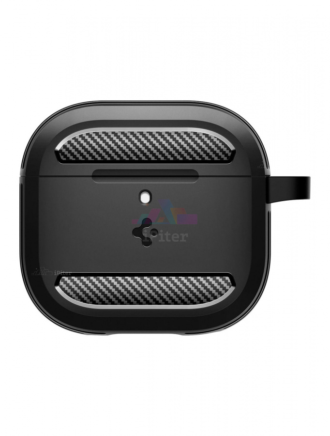 Фото Купить Чехол Spigen Rugged Armor для AirPods 4 (Чёрный) по низкой цене в