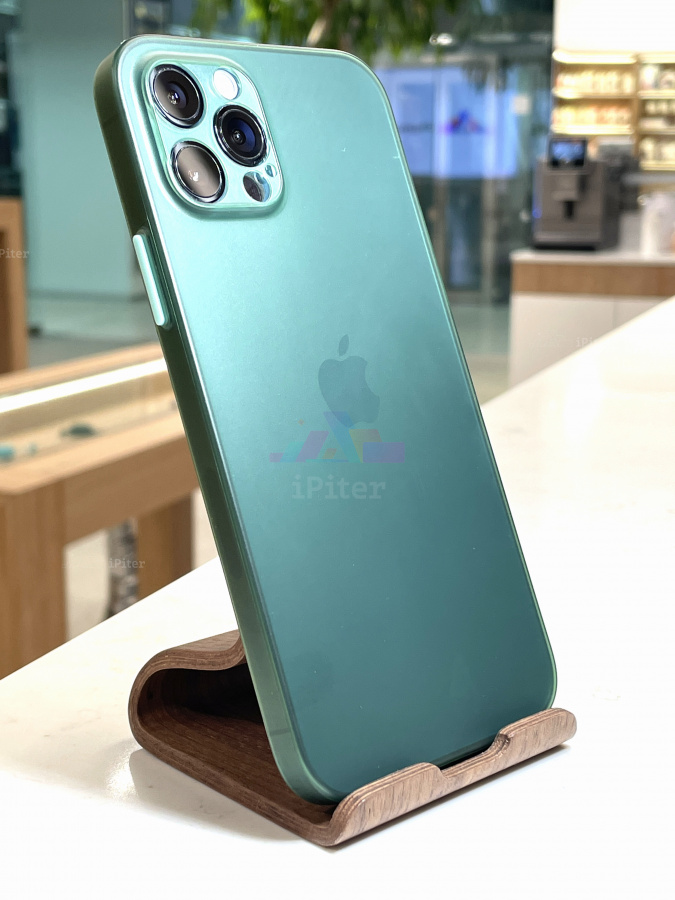Фото Ультратонкий пластиковый чехол для iPhone 12 Pro, Зелёный