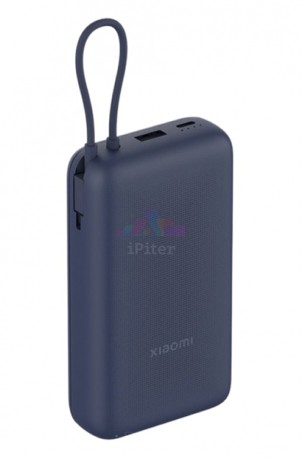 Фото Внешний аккумулятор Xiaomi 20000 mAh (Тёмно-синий), Тёмно-синий