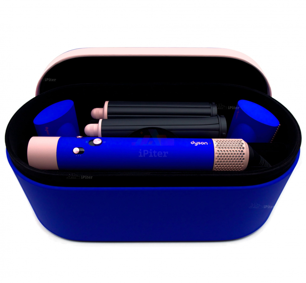 Фото Купить Стайлер Dyson Airwrap Complete Long HS05 Blue/Blush (6 насадок) по низкой цене в