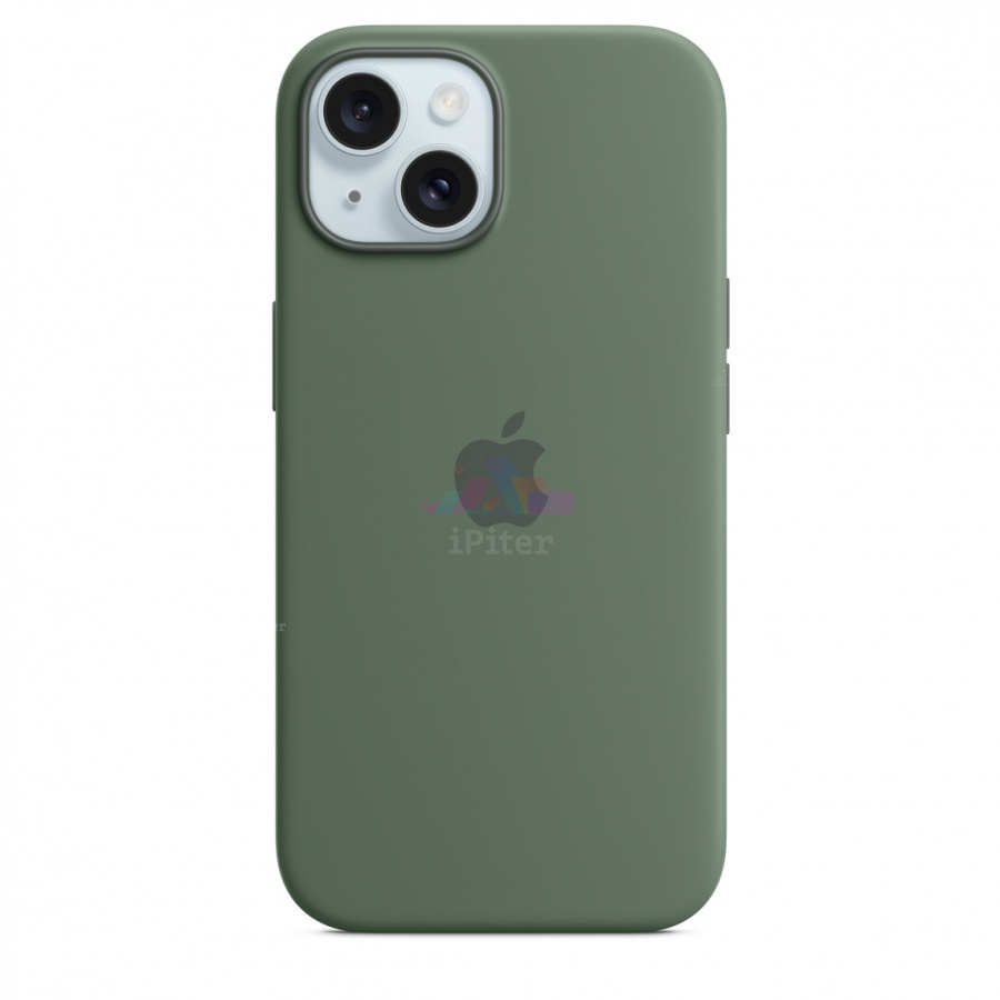 Фото Купить Чехол Apple Silicone Case with MagSafe для iPhone 15 MT0X3 (Зелёный) по низкой цене в