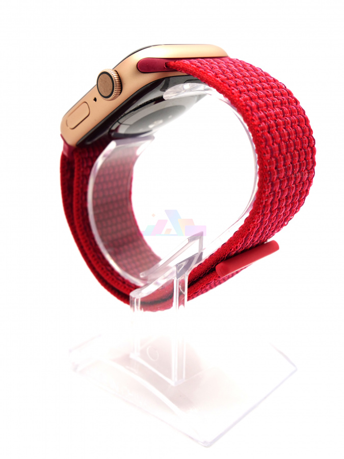 Фото Купить Ремешок Devia Deluxe Series для Apple Watch 44 / 45 / 46 мм (Малиновый) по низкой цене в