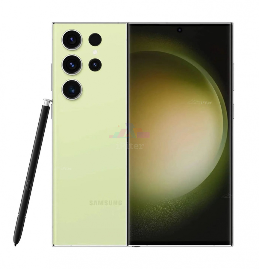 Фото Купить Смартфон Samsung Galaxy S23 Ultra 5G 12Gb/512Gb (Лайм) SM-S918 (Dual Nano-sim + eSim) по низкой цене в