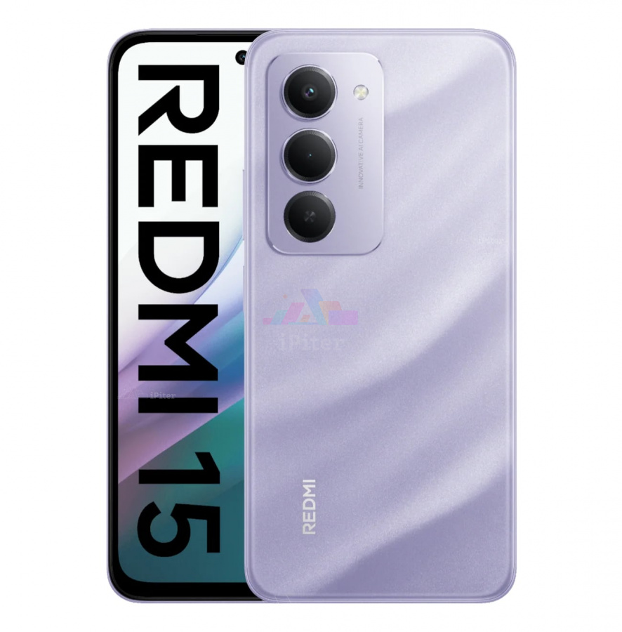 Фото Купить Смартфон Xiaomi Redmi 15 6Gb/128Gb (Purple) Nano-Sim + Nano-Sim по низкой цене в