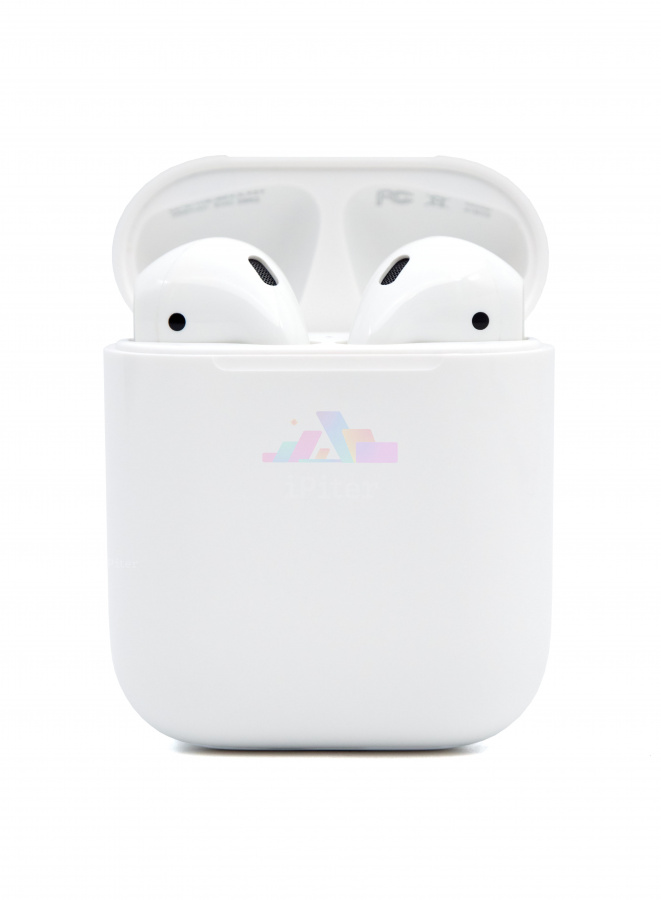 Фото Купить Беспроводные наушники Apple AirPods 2 в зарядном футляре (MV7N2) по низкой цене в