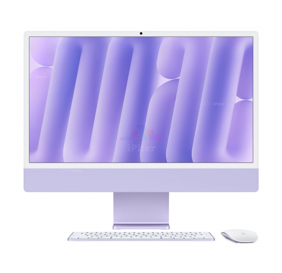 Фото Купить Apple iMac 24″ M4 (10/10cores)/16Gb/512Gb Purple (Z1EU) по низкой цене в
