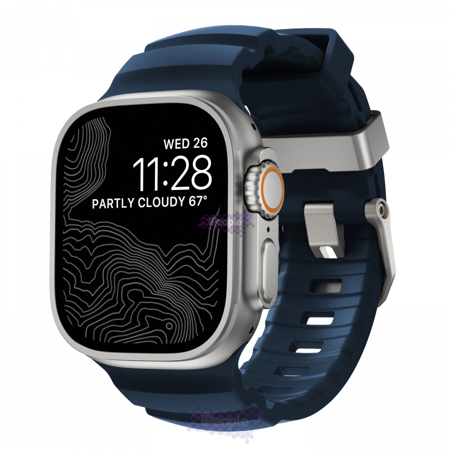 Фото Купить Ремешок Nomad Rocky Point для Apple Watch 45 / 46 / Ultra (Тёмно-синий) по низкой цене в