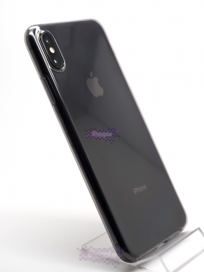 Фото Прозрачный силиконовый чехол HOCO для iPhone XS Max, Светло-серый