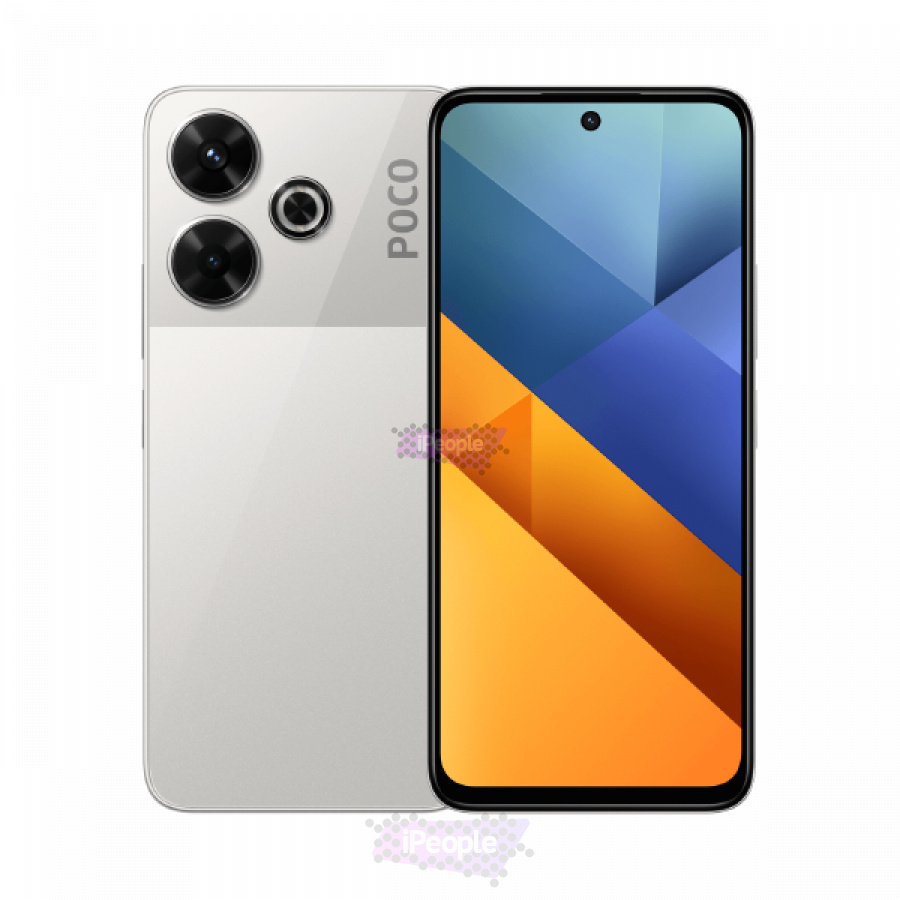 Фото Купить Смартфон Xiaomi Poco M6 6Gb/128Gb (Silver) Nano-Sim + Nano-Sim по низкой цене в
