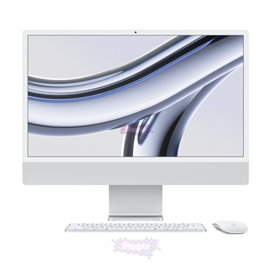 Фото Купить Apple iMac 24″ M3 (8/10cores)/16Gb/1Tb Silver (Z19) по низкой цене в