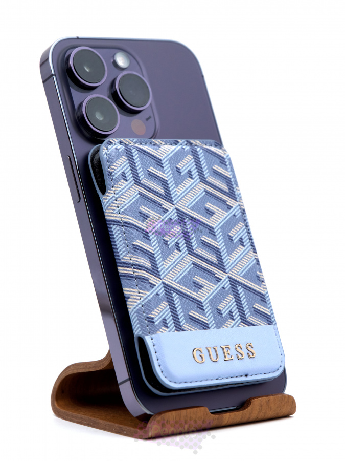 Фото Купить Кардхолдер Guess Wallet Stand Function (Синий) по низкой цене в