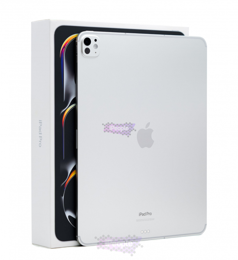Фото Купить iPad Pro (2024) 13 дюймов Wi-Fi + Cellular 256Gb Silver (Серебристый) Standard glass по низкой цене в
