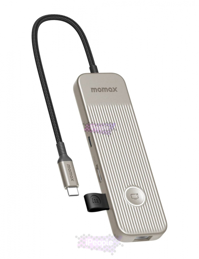 Фото Купить Многопортовый адаптер Momax 1-Link USB-C Hub 8-in-1 (Titanium) по низкой цене в