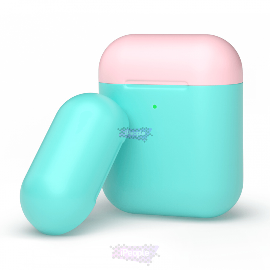 Фото Чехол для AirPods 2/1, двухцветный, Мятный