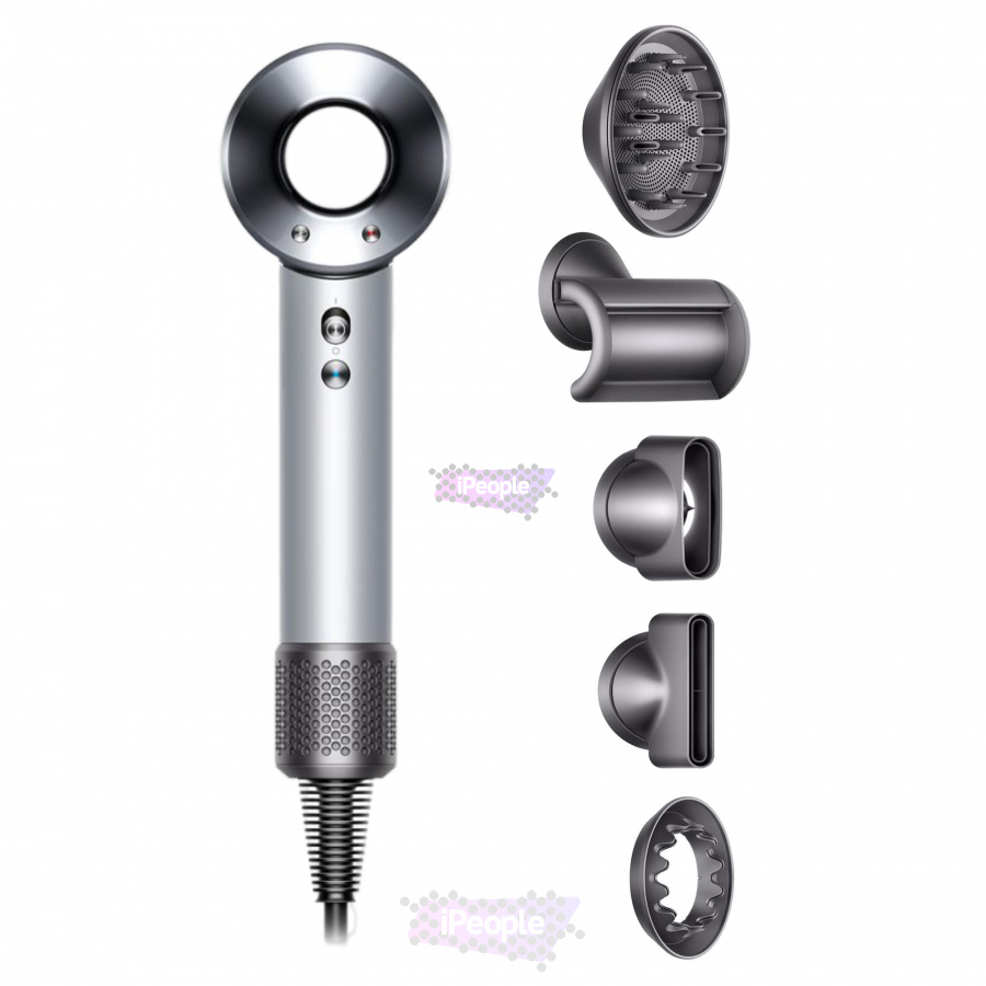 Фото Купить Фен Dyson Supersonic HD12 White/Silver (5 насадок) по низкой цене в