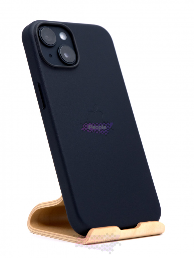Фото Чехол Apple Leather Case with MagSafe для iPhone 14 MPP43, Чёрный
