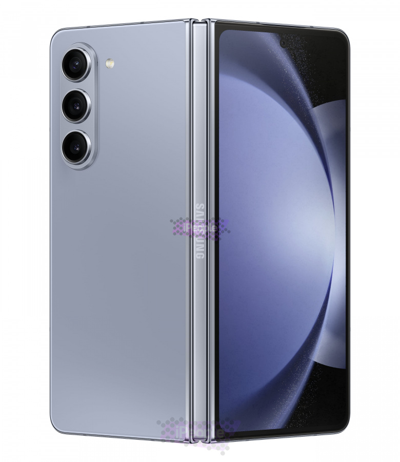 Фото Купить Смартфон Samsung Galaxy Z Fold 5 5G 12Gb/512Gb (Голубой) SM-F946 по низкой цене в
