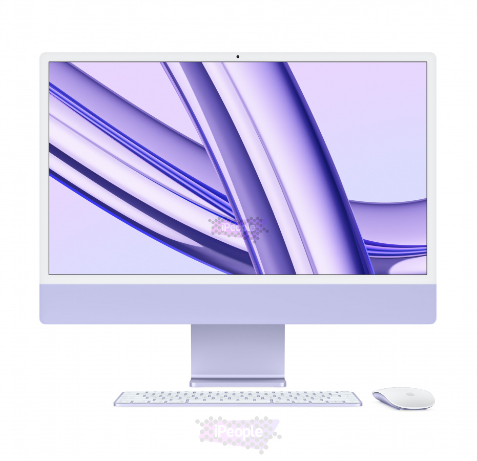 Фото Купить Apple iMac 24″ M3 (8/10cores)/16Gb/512Gb Purple (Z19P) по низкой цене в